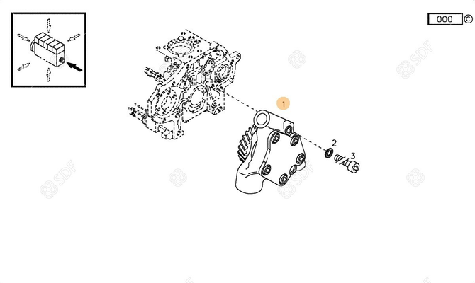 Pièces agricoles - Pieces moteur - POMPE A HUILE