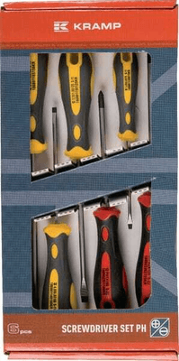 Outils - Outils divers - Jeu 6 tournevis écrous à fente/Phillips