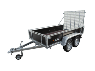 Materiels - Remorque voiture - REMORQUE COTES BOIS 251x133x40 2 essieux PTAC : 500 kg partiellement démontée