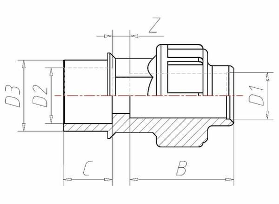 Pièces agricoles - Hydraulique - Adaptateur PVC/PE 25 x 25/32