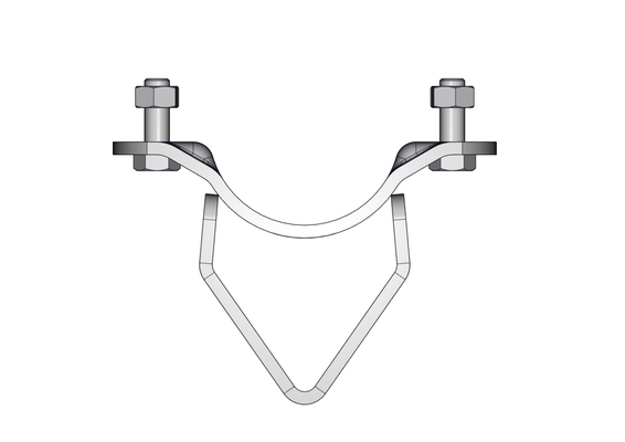 Accessoires et options matériel  - Matériel d'élevage - autre - DEMI BRIDE RONDE AUTOLOCK DOUBLE SV D.76MM (fin de vie)