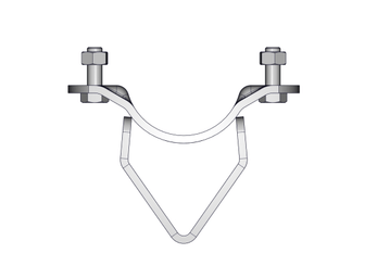 Accessoires et options matériel  - Matériel d'élevage - autre - DEMI BRIDE RONDE AUTOLOCK DOUBLE SV D.76MM (fin de vie)