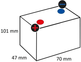 Pièces agricoles - Eclairage - Batterie LITHIUM 6 V 5,4 Ah
