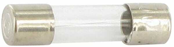 Pièces agricoles - Eclairage - Fusible verre 1,6A longueur 20mm pack 10x