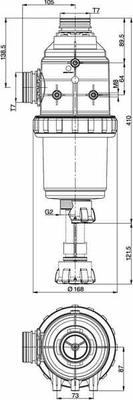 Pièces agricoles - Pièce Pulvérisateur - Filtre d'aspirat. 200-260l T7
