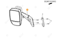LH ELECT.REAR MIRROR