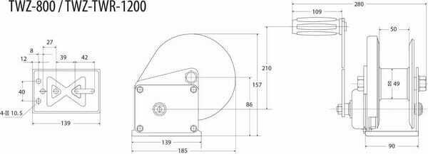 Pièces agricoles - Outils atelier - Handlier autofreine 550kg