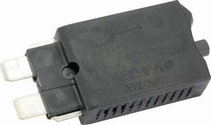 Pièces agricoles - Eclairage - Fusible réinitialisation manuelle thermique 28V 6A longueur 51,6mm vert E.T.A