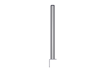 Materiels - Accessoires 10Kg-20Kg - POTEAU TREFLE D.102MM L.1.32M SUR PLATINE EN L
