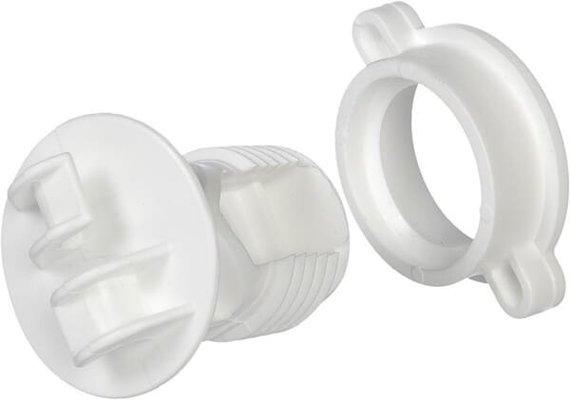 Pièces agricoles - Cloture,Jardin & Sylviculture - 10 Isol. à écrou blanc ø6-16mm