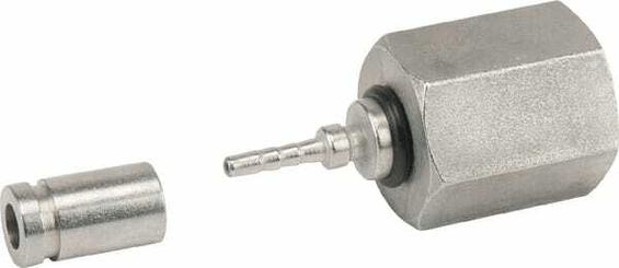 Pièces agricoles - Hydraulique - Embout de tuyau Manomètre 1/4