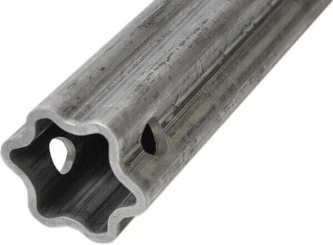 Pièces agricoles - Transmission - Tube profilé durci étoile S5H Ø ext. : 61x47x4,5 mm L : 1 m Walterscheid