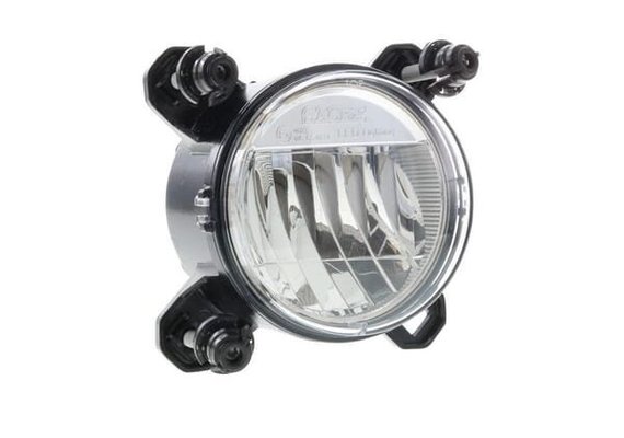 Pièces agricoles - Eclairage - Phare LED, 16W, rectangulaire, 12-24V, Ø90mm,AMP superseal 3 broches, feux de route/feux de croisement, Sacex