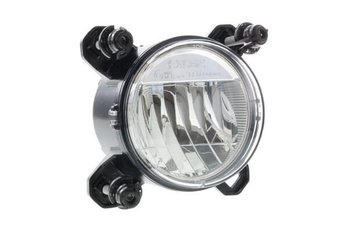 Pièces agricoles - Eclairage - Phare LED, 16W, rectangulaire, 12-24V, Ø90mm,AMP superseal 3 broches, feux de route/feux de croisement, Sacex
