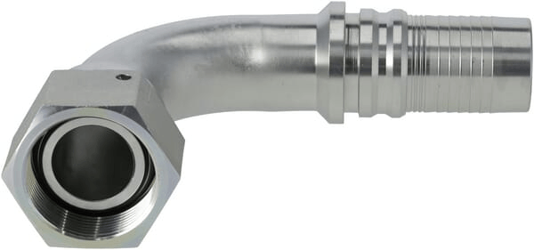 Pièces agricoles - Hydraulique - Raccord à sertir 4SH-DN40-1,1/2" BSP-90°