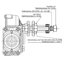 Pièces agricoles - Pièce divers - Moteur d'essuie-glace 12V arbre 90° L:72,4mm Ø10mm (type 316)