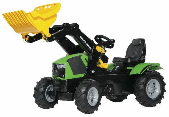 Loisirs - Jouets - Tracteur à pédales avec chargeur frontal, Deutz Fahr, avec roues pneumatiques, à partir de 3 ans, rollyFarmtrac de Rolly Toys