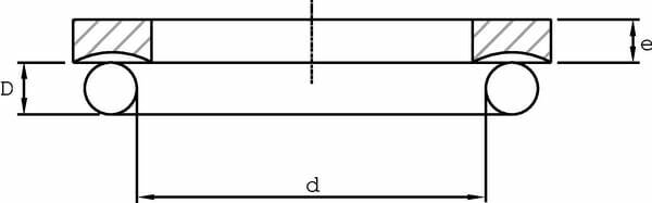 Pièces agricoles - Roulements - Bague de 9,25x1,78 e=1,14