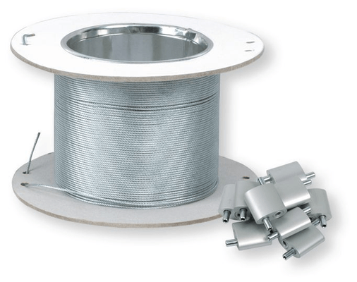 Boulonnerie, quincaillerie - Câbles, Cordes, Chaînes et accessoires, ressorts - SET100 AT.CABLEPM+BB 150M Ø1.5