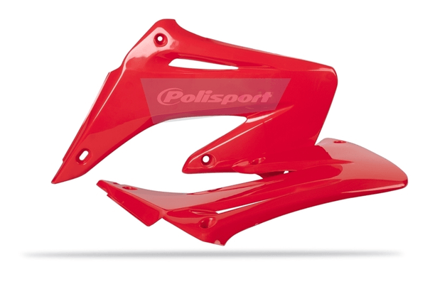 Pièces Quad & Motos - Plastiques - Ouïes de radiateur POLISPORT rouge Honda CRF250R/CRF450R
