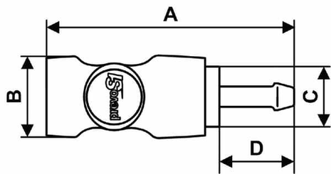 Pièces agricoles - Pièce pneumatique - Accouplement de sécurité tuyau 8mm