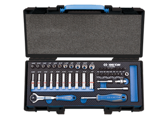 Outils - Outils divers - Coffret de douilles et accessoires1/4" 12 pans EVAWAVE - 44 pièces