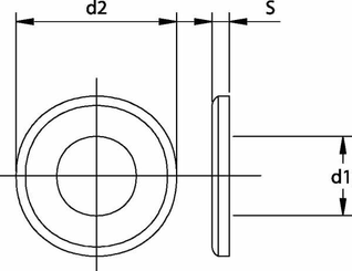 Pièces agricoles - Fasteners - Rondelle à haute resistance HV M20 noire
