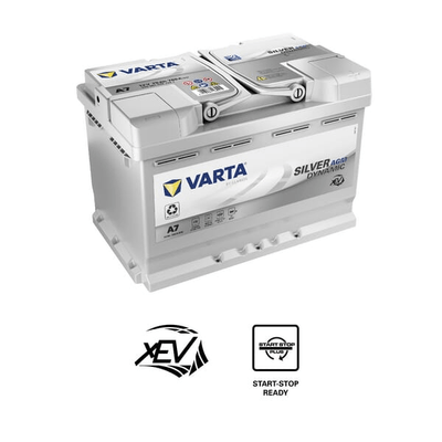 Pièces agricoles - Eclairage - Batterie 12V 70Ah 760A AGM XEV A7 VARTA