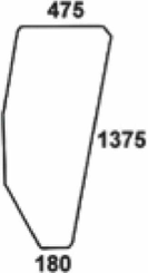 Pièces agricoles - Tracteur pièce adaptable - Vitre de porte