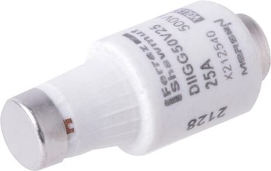 Pièces agricoles - Electricité - Fusible 500V 25A longueur 50mm