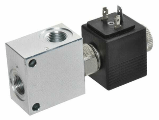 Pièces agricoles - Hydraulique - Vanne electr.2/2 12V No.ferm. 3/8" BSP