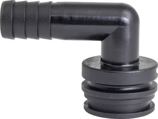 Pièces agricoles - Pièce Pulvérisateur - Raccord à fourche, femelle 90° AF3, embout de tuyau 16 mm