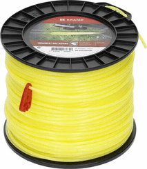 Pièces agricoles - Jardin et forêt pièce adaptable - Fil de coupe Ø 4mm 158m rond jaune Kramp