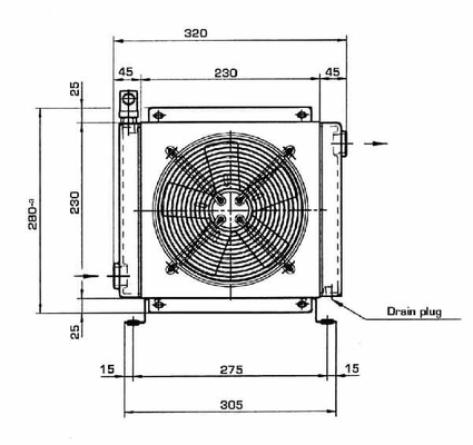 Pièces agricoles - Hydraulique - Refroidisseur d'huile (12 V) 38-50'C 2015K-12-2-01
