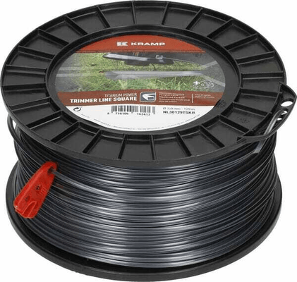 Pièces agricoles - Jardin et forêt pièce adaptable - Fil de coupe Ø 3mm 129m carré Titanium Power gris Kramp