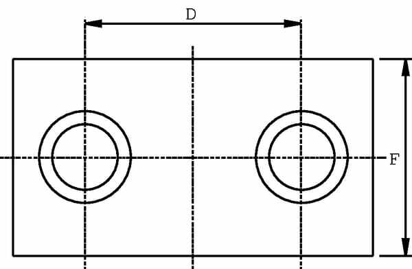 Pièces agricoles - Hydraulique - Collier de fix. lourde cpl. 30mm