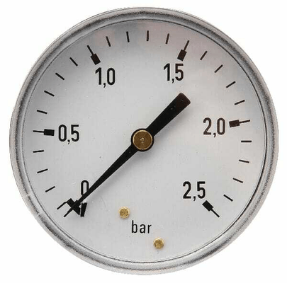 Pièces agricoles - Hydraulique - Manomètre Ø63 0-2,5bar ¼ " ar.