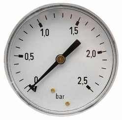 Pièces agricoles - Hydraulique - Manomètre Ø63 0-2,5bar ¼ " ar.