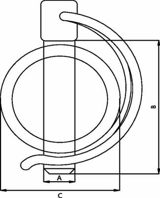 Pièces agricoles - Tracteur pièce adaptable - Goupille demi-lune 7x42mm gopart