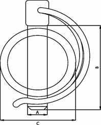Pièces agricoles - Tracteur pièce adaptable - Goupille demi-lune 7x42mm gopart