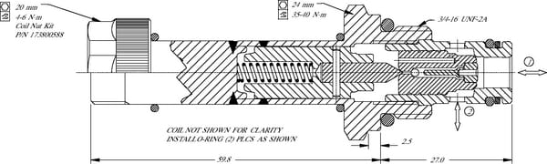 Pièces agricoles - Hydraulique - Valve 2/2 SVP08-NCR-00-B-00