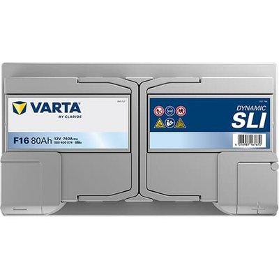 Pièces agricoles - Eclairage - Battery 12V 80Ah 740A F16 VARTA Dynamic SLI