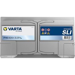 Pièces agricoles - Eclairage - Battery 12V 80Ah 740A F16 VARTA Dynamic SLI