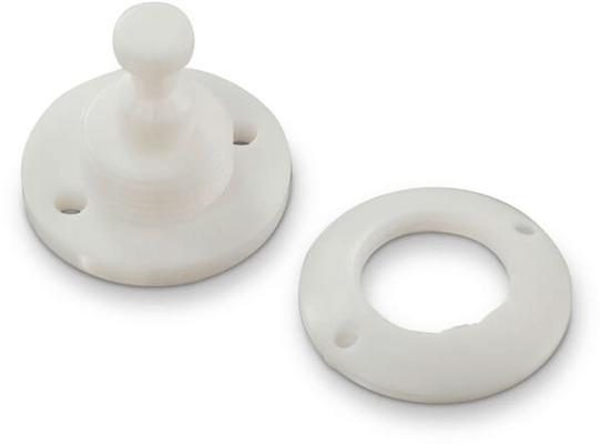 Pièces agricoles - Pièce divers - Minax-Fastener partie inférieure en plastique, blanc