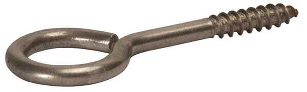 Pièces agricoles - Fasteners - Vis à œil 5,3x30mm tête ronde, acier inoxydable A2
