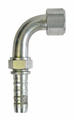 Pièces agricoles - Hydraulique - Racc. à sertir DN32-1"5/8 JIC 90°