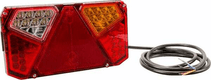 Feu arrière LED rectangulaire droit, 12-24V, 242x134x36.5mm,Kramp