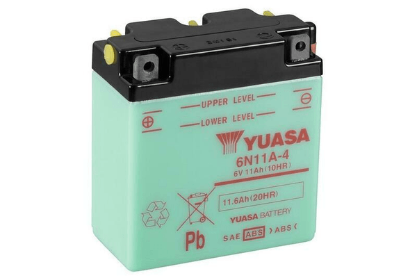 Pièces Quad & Motos - Electrique - Batterie YUASA conventionnelle sans pack acide - 6N11A-4