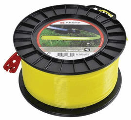 Pièces agricoles - Jardin et forêt pièce adaptable - Fil de coupe Ø 2.4mm 180m rond jaune Kramp