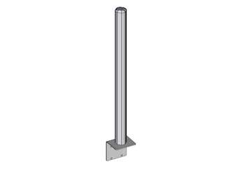 Materiels - Accessoires 10Kg-20Kg - POTEAU TREFLE D.102MM L.1.32M SUR PLATINE EN L